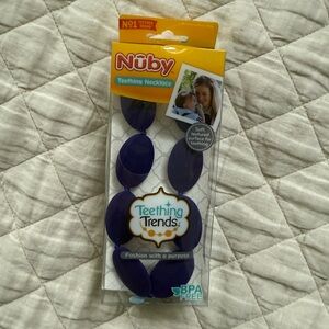 Nuby Teething Necklace in Purple, NWT